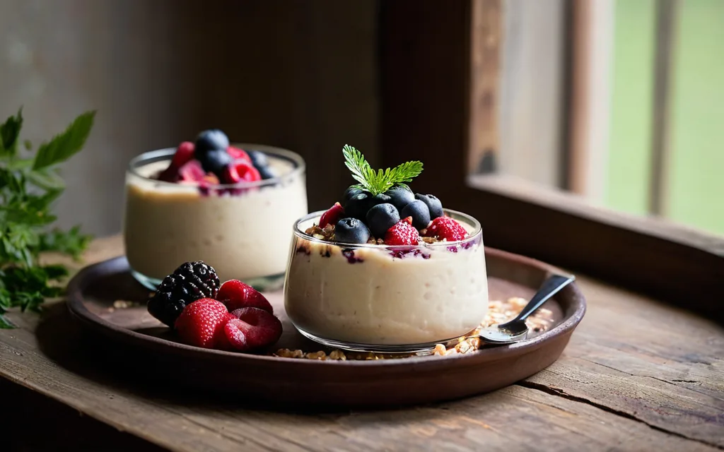 Riz au lait protéiné aux fruits rouges