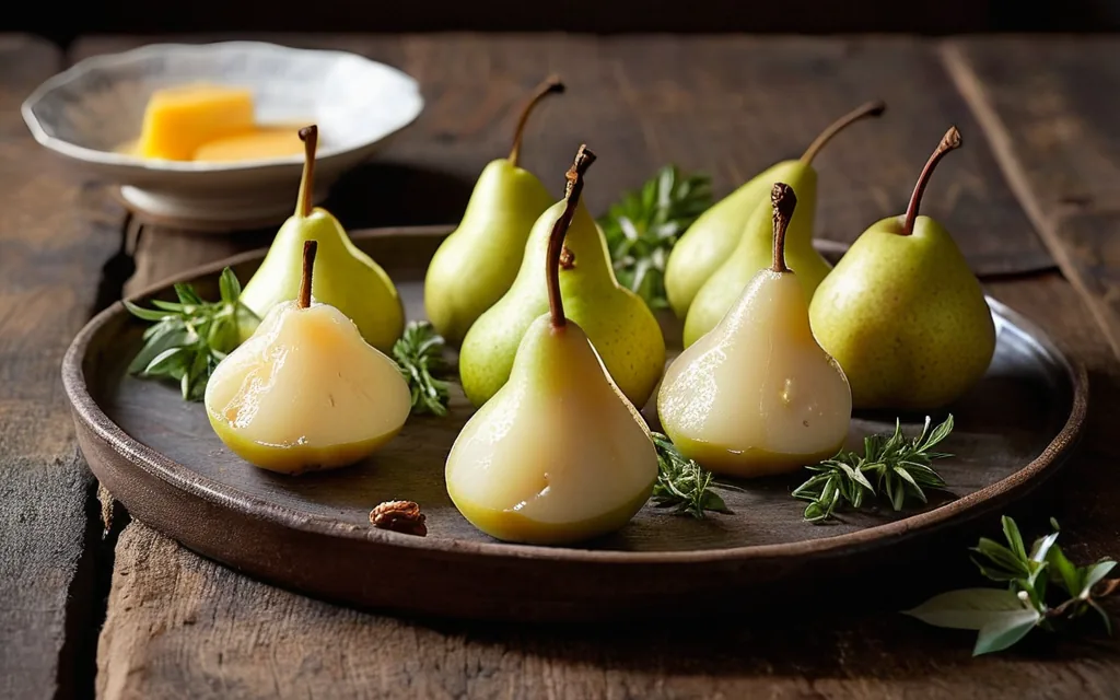 Comté et poire en bouchées