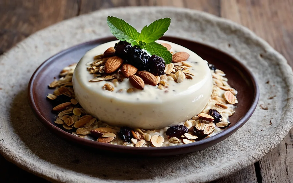 Overnight oats raisins secs et amandes
