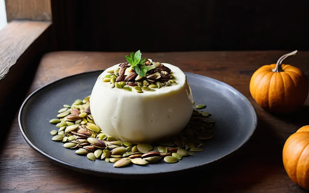 Skyr, pomme et graines de courge