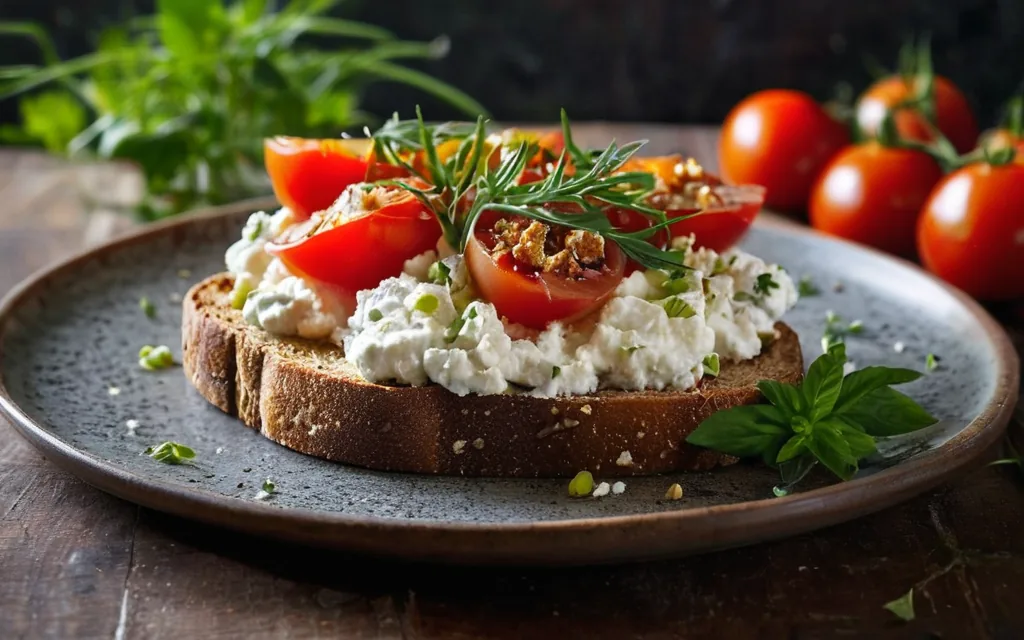 Tartine thon et cottage cheese
