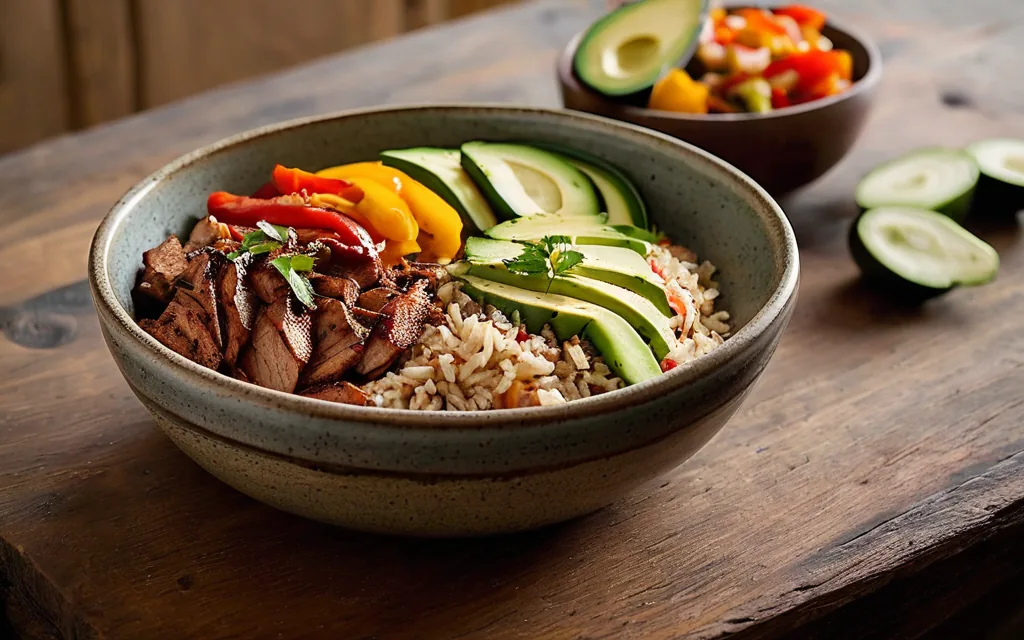 Bol façon fajitas à la dinde et à l’avocat