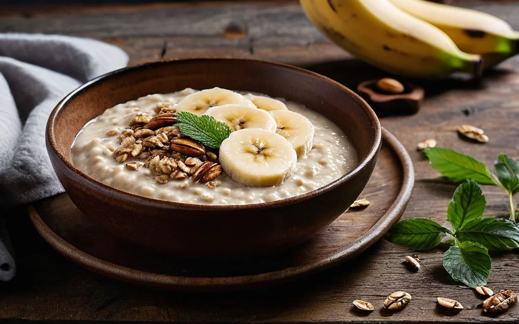 Porridge express whey et banane