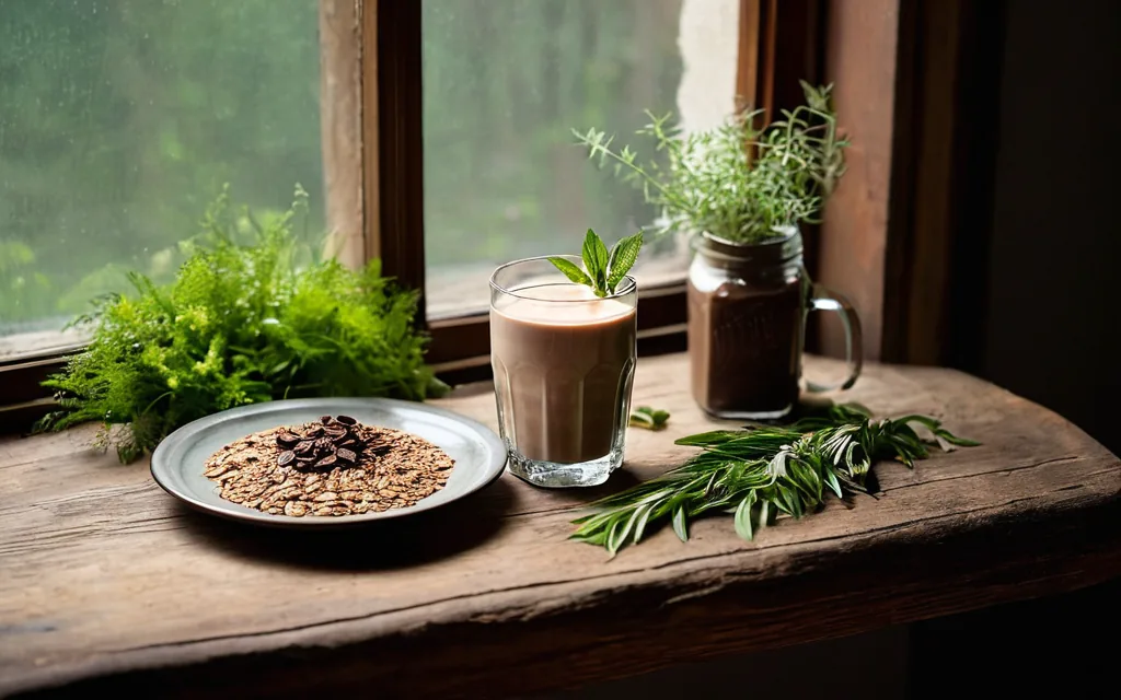 Shaker whey chocolatée à l’avoine